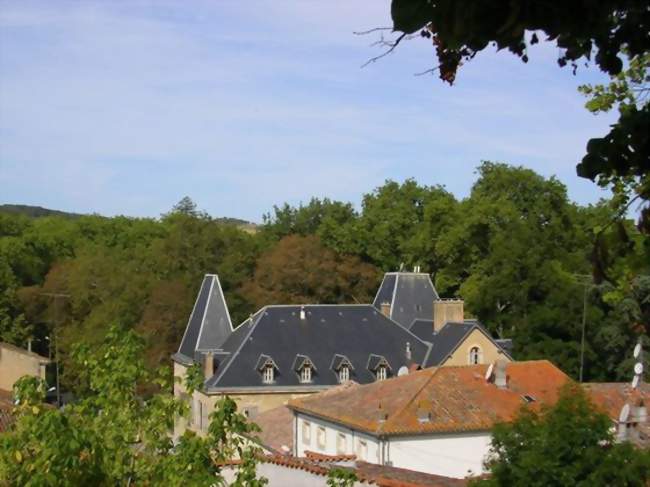 Vue du château du haut du village - Saint-Michel-de-Lanès (11410) - Aude