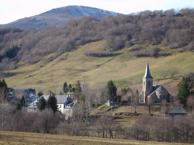 Vue d'ensemble du village - Le Claux (15400) - Cantal