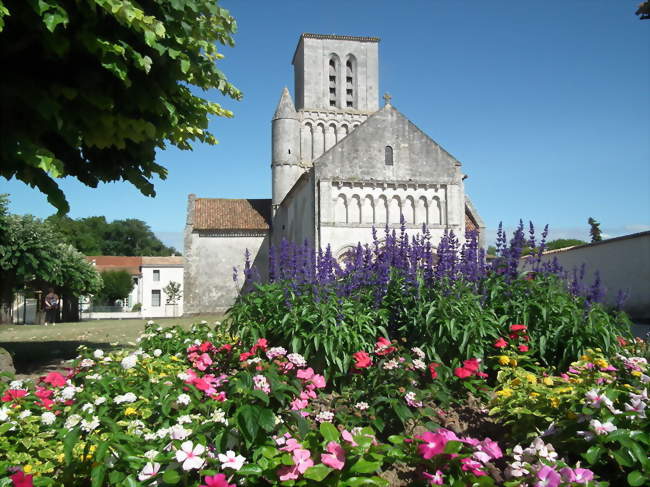 L'église Notre-Dame (XIIe siècle), fleuron du style roman saintongeais - Corme-Écluse (17600) - Charente-Maritime