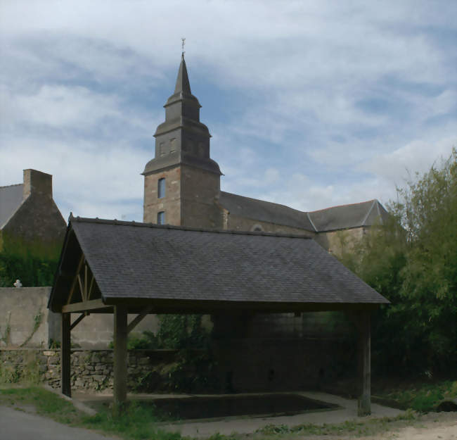 Église Saint-Pierre et lavoir - Pleslin-Trigavou (22490) - Côtes-d'Armor