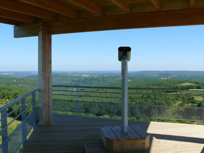 Panorama vu depuis la tour de Moncalou - Florimont-Gaumier (24250) - Dordogne