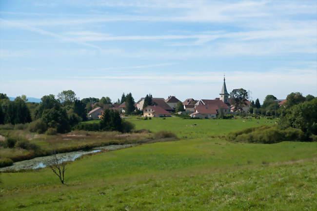 Vue du centre depuis le Fort Bachin - Bouverans (25560) - Doubs