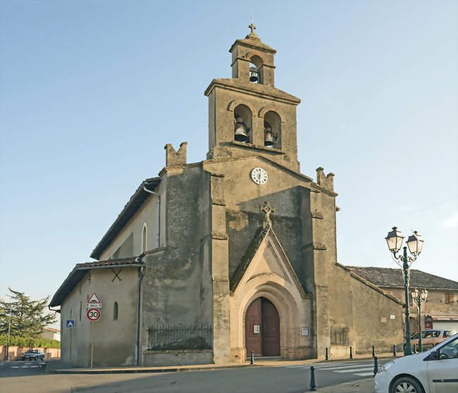 L'église et le clocher mur - Labastide-Saint-Sernin (31620) - Haute-Garonne