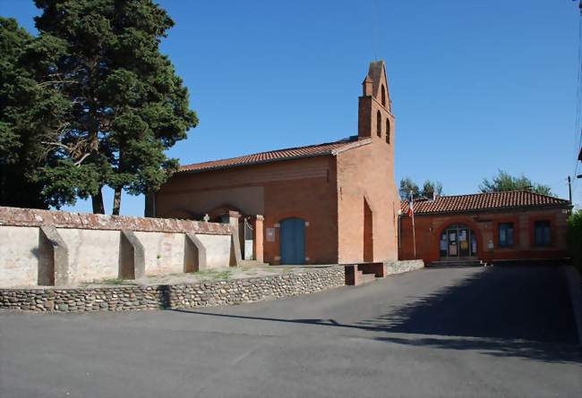 Église et mairie de Mervilla - Mervilla (31320) - Haute-Garonne