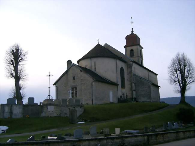 La nef de l'église de Monnet-la-ville - Monnet-la-Ville (39300) - Jura