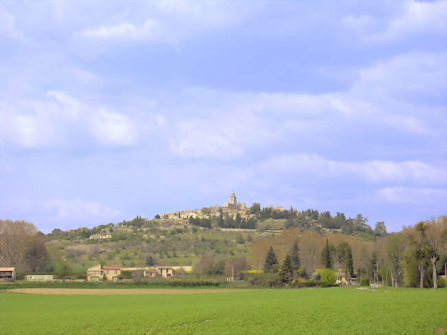 La colline et le village de Reillanne - Reillanne (04110) - Alpes-de-Haute-Provence