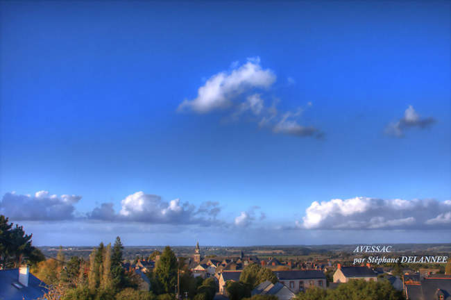Vue d'Avessac et de la vallée de la Vilaine depuis Notre Dame - Avessac (44460) - Loire-Atlantique