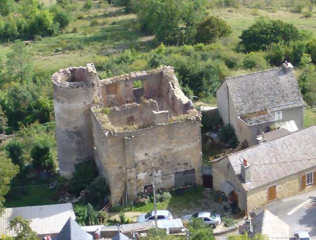 Le château de Grèzes, depuis le truc de Grèzes - Grèzes (48100) - Lozère