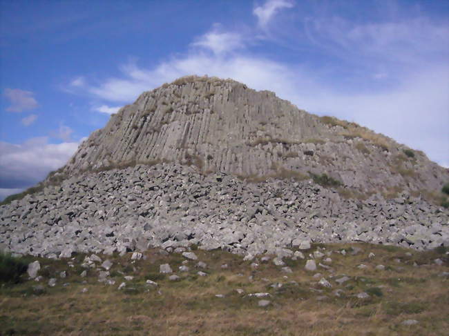 Le truc des Coucuts, point culminant de la commune à 1 286 mètres Rocher volcanique présentant de belles orgues basaltiques - Prinsuéjols (48100) - Lozère