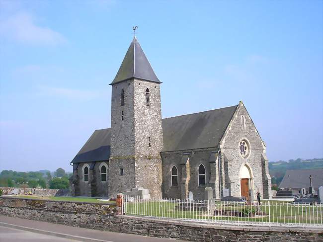 L'église Saint-Aubin - Précorbin (50810) - Manche