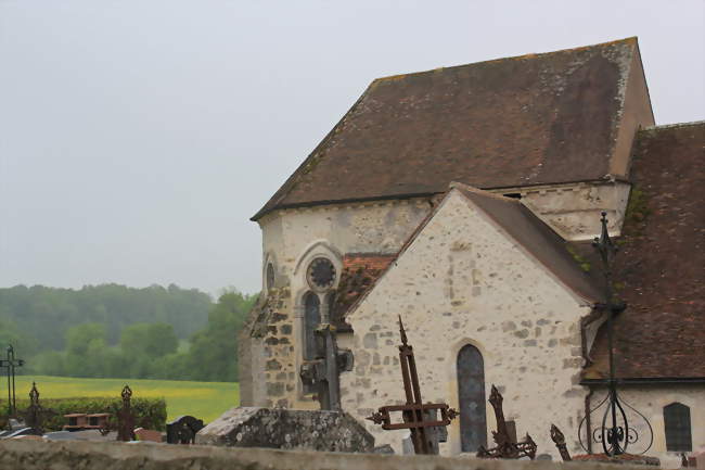 Le chevet de l'église Saint-Laurent - Rieux (51210) - Marne