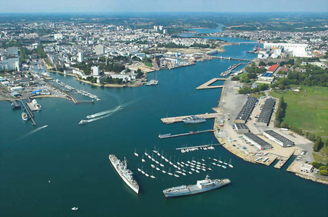 La rade de Lorient vue du ciel - Lorient (56100) - Morbihan