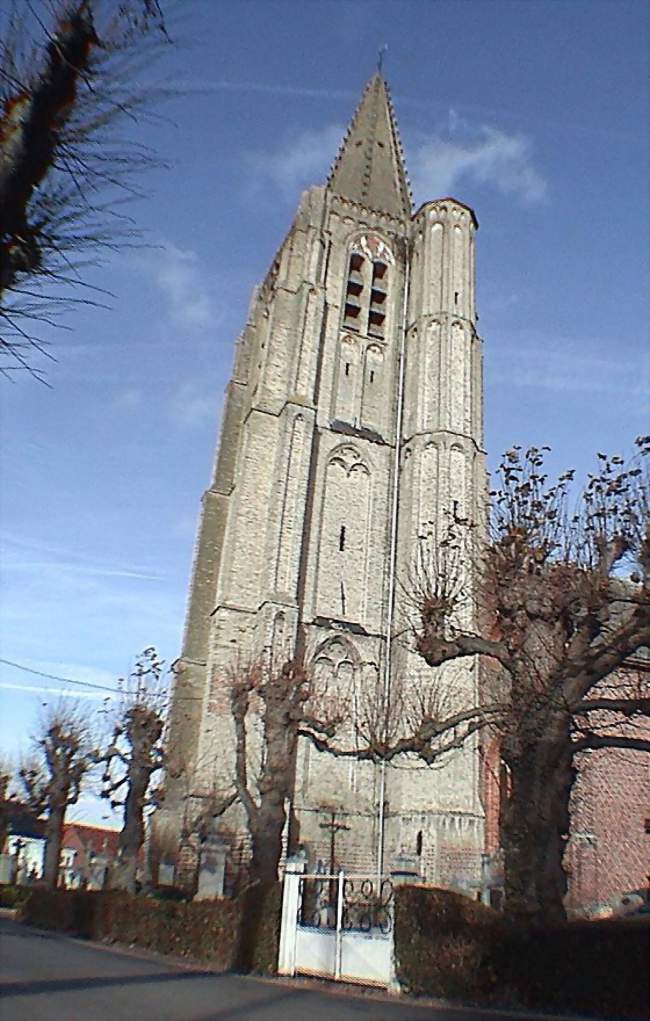 L'église Saint-Antoine - Houtkerque (59470) - Nord