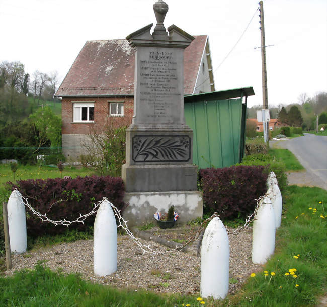 Le monument aux morts - Séricourt (62270) - Pas-de-Calais