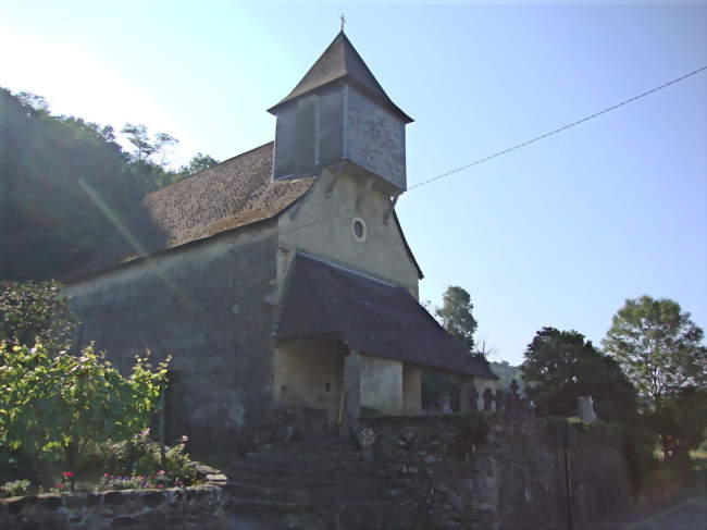 L'église Saint-Étienne, à Saint-Étienne - Sauguis-Saint-Étienne (64470) - Pyrénées-Atlantiques