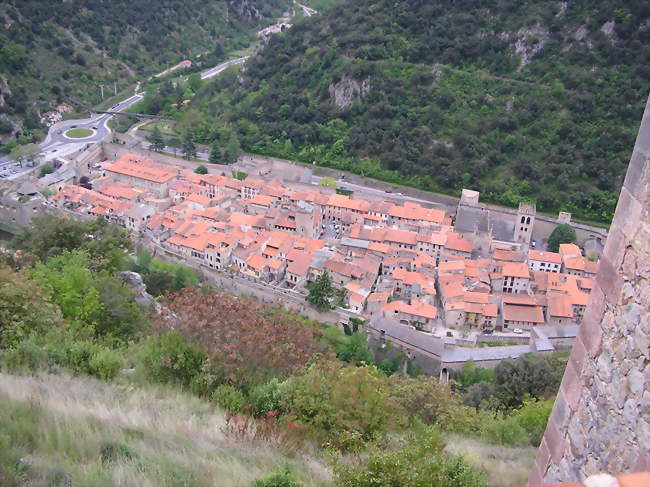 Vue de Villefranche depuis le Fort Libéria - Villefranche-de-Conflent (66500) - Pyrénées-Orientales