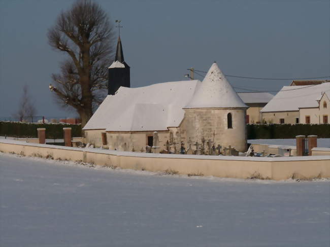Église Sainte-Anne sous la neige - Baby (77480) - Seine-et-Marne