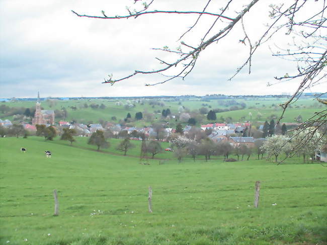 Matton-et-Clémency vue depuis la route des Deux-Villes - Matton-et-Clémency (08110) - Ardennes