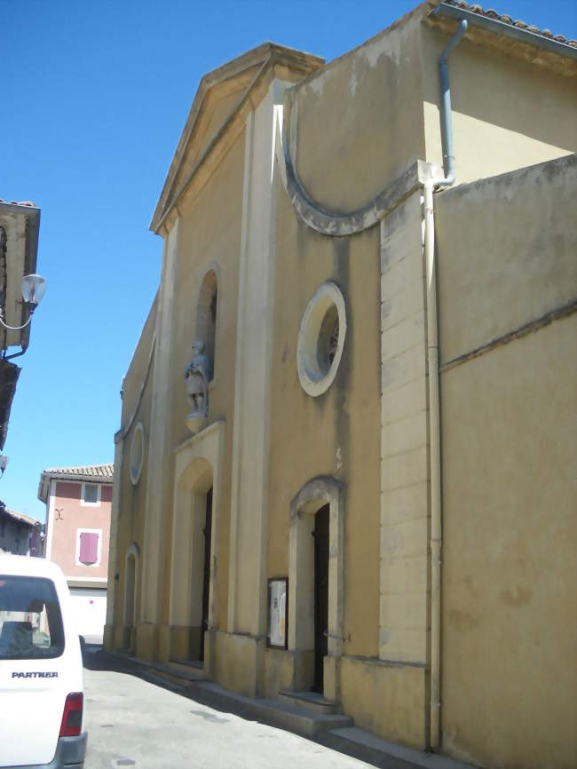 Façade principale de l'église Saint-Mappalice - Jonquières (84150) - Vaucluse