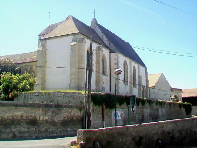 L'église Saint-Nicolas, façade nord - La Chapelle-en-Vexin (95420) - Val-d'Oise