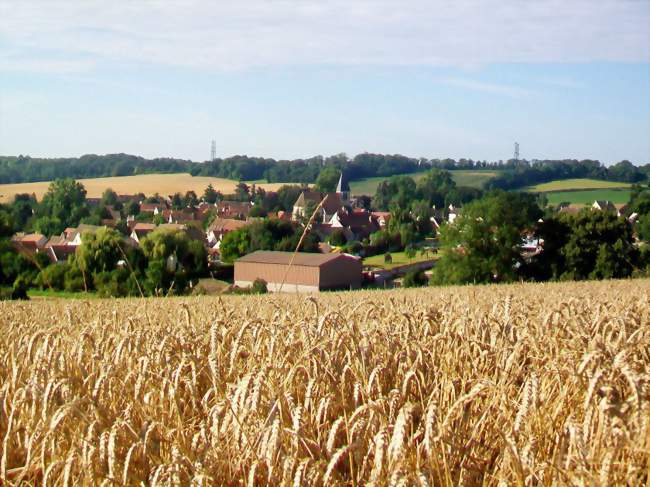 Vue sur le village depuis le nord-est - Longuesse (95450) - Val-d'Oise