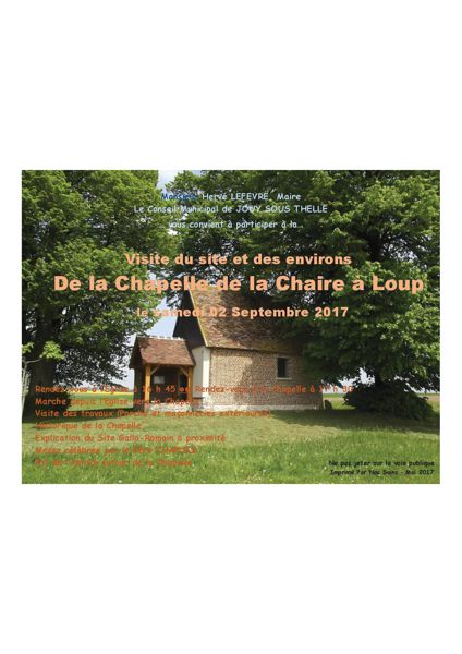 Visite Chapelle de la Chaire à Loup et Marche
