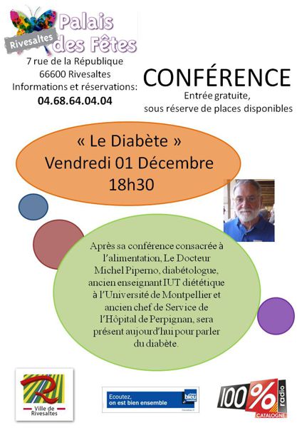 Conférence « Le diabète »  Dr. Michel Piperno