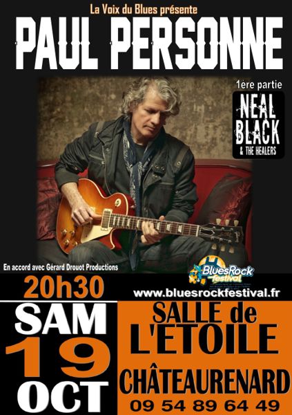 PAUL PERSONNE / NEAL BLACK au Blues Rock Festival de Châteaurenard