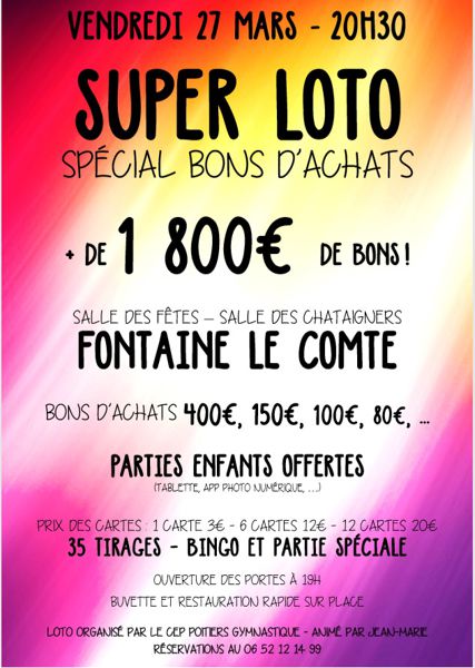 Super loto Spécial Bon d'achats + de 1800€ de bons!