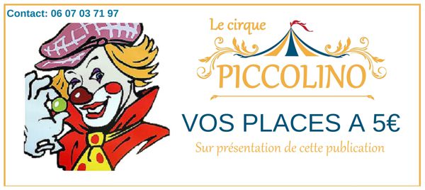 Spectacle du cirque Piccolino à La ferrière en Parthenay