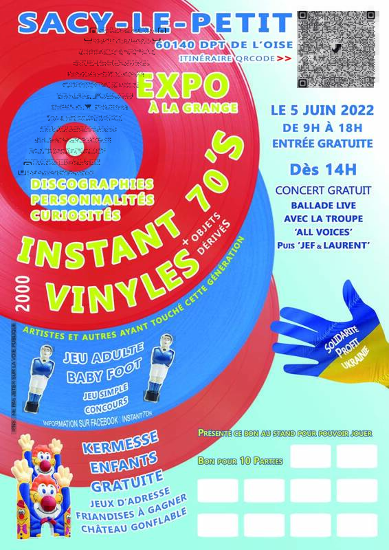 Exposition Vinyles, Concert, kermesse enfants, Sacy-le-Petit (60190)