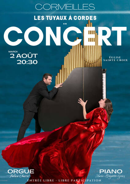 Concert Orgue et Piano le mardi 2 août à 20h30, église Sainte Croix à Cormeilles