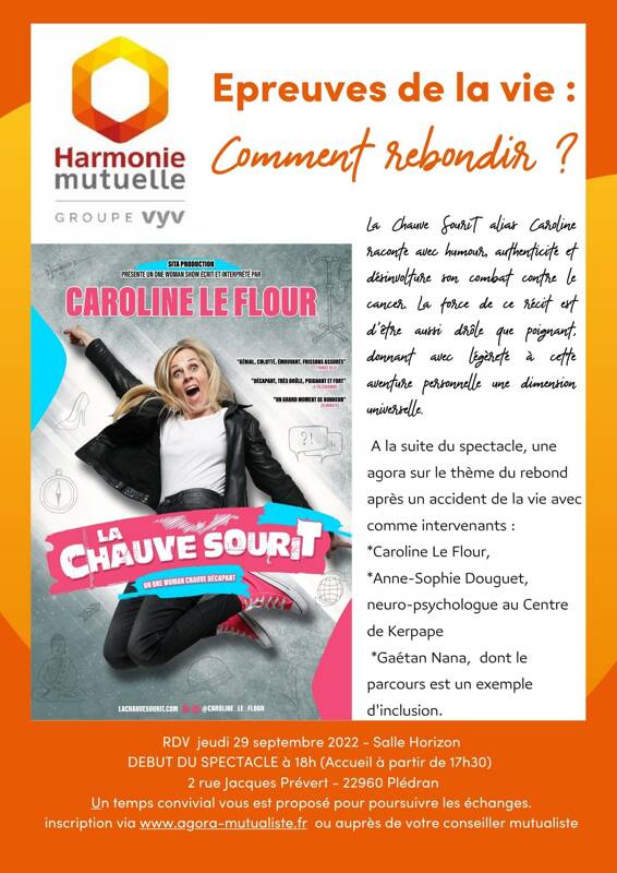 One-Woman show Caroline Le Flour - 29 septembre 2022 salle Horizon à Plédran (22960)