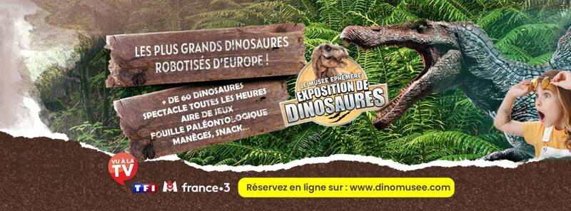 Le Musée Ephémère: les dinosaures arrivent à Casteljaloux