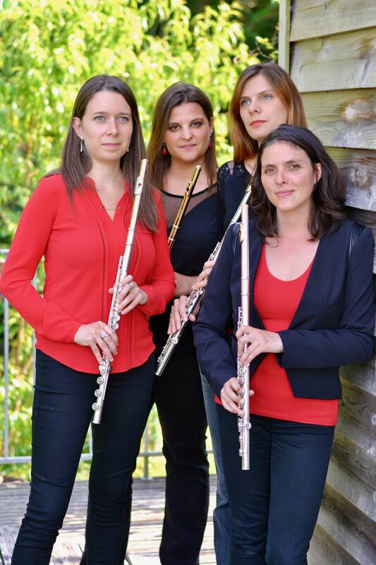 Concert du quatuor de flûtes Hinemoa à la chapelle de penhors