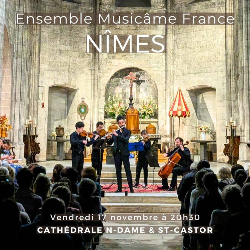 Concert à Nîmes : Les 4 Saisons de Vivaldi, Experience de Enaudi, Over the rainbow, De Falla, Fauré