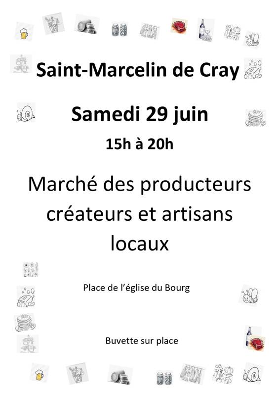 Marché d'été de Saint-Marcelin de Cray