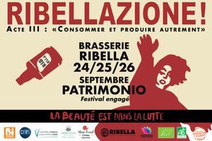 Le Festival Ribellazione Acte III : du 24 au 26 septembre à Patrimonio !