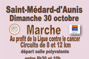 Marche au profit de la Ligue contre le cancer à St Médard d'Aunis
