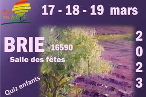 Exposition d'Arts en Brie Vendredi 17, samedi 18 et dimanche 19 mars 2023