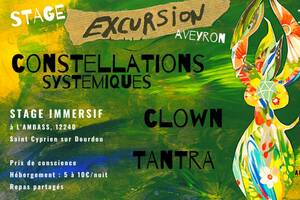 Stage Excursion : Constellations Systémiques, Clown & Tantra / Aveyron / Prix de conscience