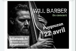 Will Barber en concert le  22 avril