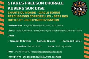 Stage Freeson Chorale à Auvers sur Oise (95)