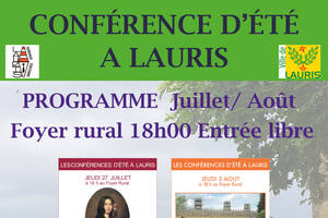 Conférence d'été à Lauris