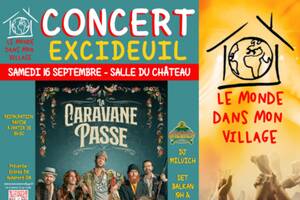 Concert - La Caravane Passe + DJ Milvich - Excideuil - Samedi 16 Septembre