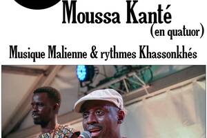Concert de Moussa Kanté (en quatuor) au Stockage