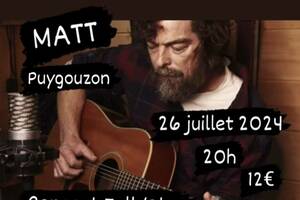 MATT en concert intimiste BLUES/FOLK à Puygouzon (81)