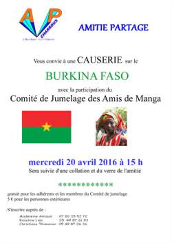 Causerie sur le Burkina Faso