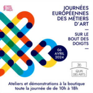 Journées Européennes des Métiers d'Art - Ateliers et Démonstrations au 36 Quai des Arts à Niort