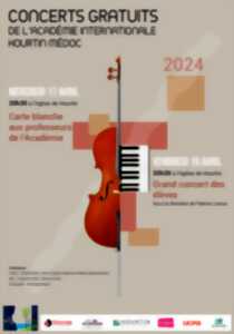 Concerts gratuits de l'académie internationale de Hourtin Médoc